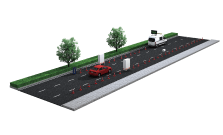水平固定式機(jī)動(dòng)車尾氣遙感檢測系統(tǒng)